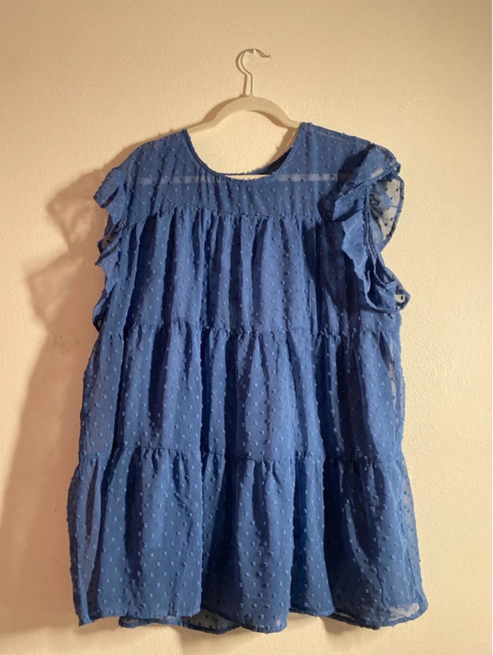 Blue a-line dress - juniors extra extra large